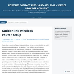 Suddenlink wireless router setup
