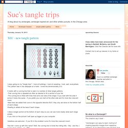 Sue's tangle trips: 'Jilli' - new tangle pattern