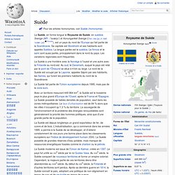 Suède Wikipédia