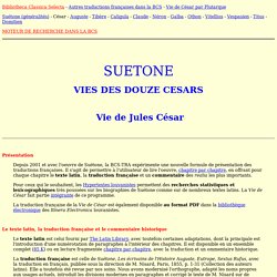 Suétone - Vie des 12 Césars (César)