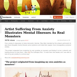 Artist Suffering From Anxiety Illustrates Mental Illnesses As Real Monsters