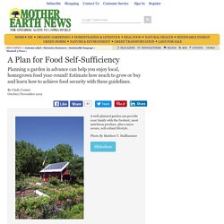 A Plan for Food Self-Sufficiency - Modern Homesteading
