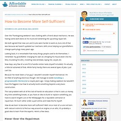 How to Become More Self-Sufficient