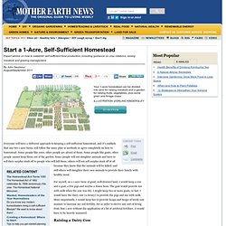 Start a 1-Acre, Self-Sufficient Homestead - Modern Homesteading