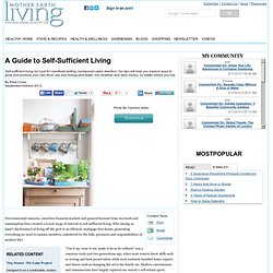 A Guide to Self-Sufficient Living - Green Living