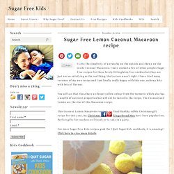 Sugar Free Lemon Coconut Macaroon recipe