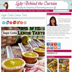 Sugar Cookie Lemon Tarts