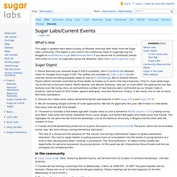 Sugar Labs/Current Events