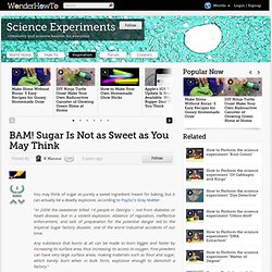 BAM! Sugar Is Not as Sweet as You May Think