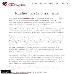 Sugar free snacks for a sugar free diet