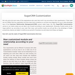 SugarCRM Customization