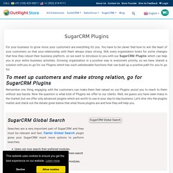 SugarCRM Plugins - Extension & Addons