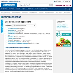 Life Extension Suggestions - Trans-Resveratrol, Goldenseal, Apolactoferrin, Garlic extract, Probiotics