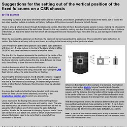 Suggestions for the setting out of the vertical position of the fixed fulcrums on a CSB chassis