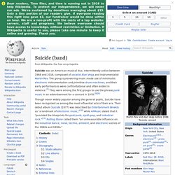 Suicide (band) - Wikipedia (English)