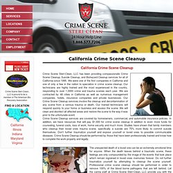 Suicide and Crime Scene Cleanup Services