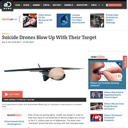 Suicide Drones Blow Up With Their Target