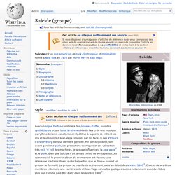 Suicide - Wikipédia (français)