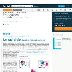 Suicide Regions Françaises