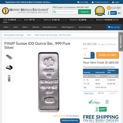 100 oz PAMP Suisse Silver Bars for Sale [New Style]