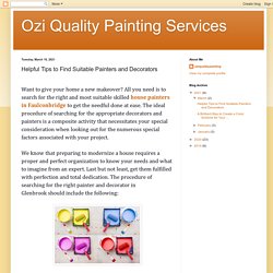 Helpful Tips to Find Suitable Painters and Decorators