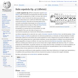 Suite española Op. 47 (Albéniz)