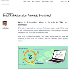 SuiteCRM Automation, Automate Everything!