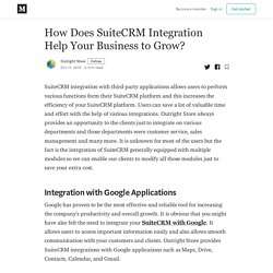 SuiteCRM Integration