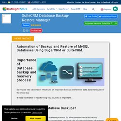 How to Scheduled Backup & Restore in Suitecrm