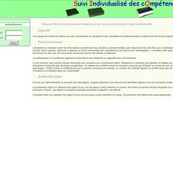 Suivi des compétences SIO