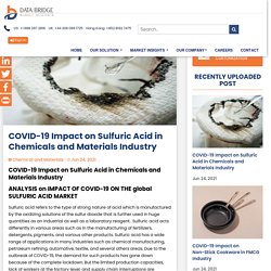 COVID-19 Impact on Sulfuric Acid in Chemicals and Materials Industry