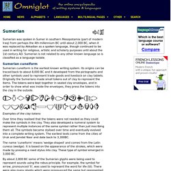 Sumerian cuneiform script and Sumerian language