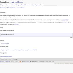 wag-profiles.sh (Puppylinux Wiki)