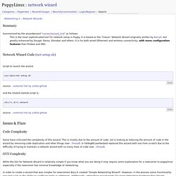Network Wizard (Puppylinux) 2010 by Dougal, Rarsa, Shinobar