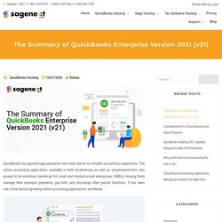 The Summary of QuickBooks Desktop Enterprise Version 2021
