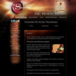 Official Web Site of The Secret and The Power