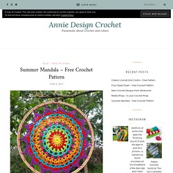 Summer Mandala – Free Crochet Pattern – Annie Design Crochet