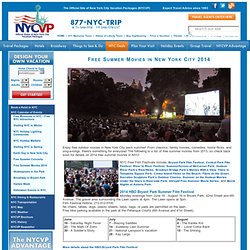 Free Summer Movie Festivals in New York City 2014 - NYC Free Outdoor Films