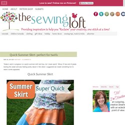 Quick Summer Skirt- perfect for twirls