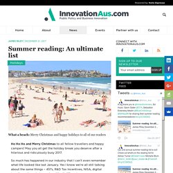 Summer reading: An ultimate list