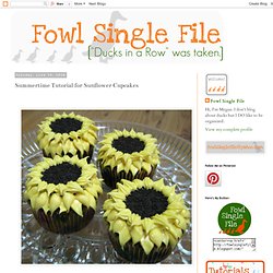 Summertime Tutorial for Sunflower Cupcakes