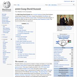 2000 Camp David Summit