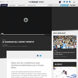 Le summum de l’esprit sportif - TVA Sports