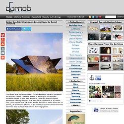Spiked Sundial: Ultramodern Bronze House by Daniel Libeskind