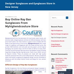 Buy Online Ray Ban Sunglasses From Myhighendcouture Store