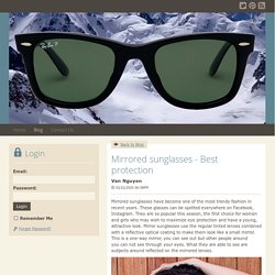 Mirrored sunglasses - Best protection - Sunglasses Under $20 : powered by Doodlekit