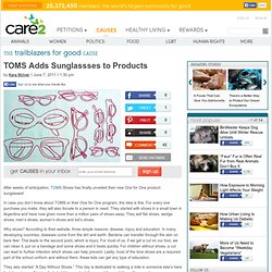 TOMS Adds Sunglassses to Products