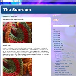 Sunroom Spiral Scarf - Crochet