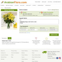 Buy Yellow Sunshine Flowers Online – Arabian Flora