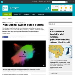 Kun Suomi-Twitter putos puusta